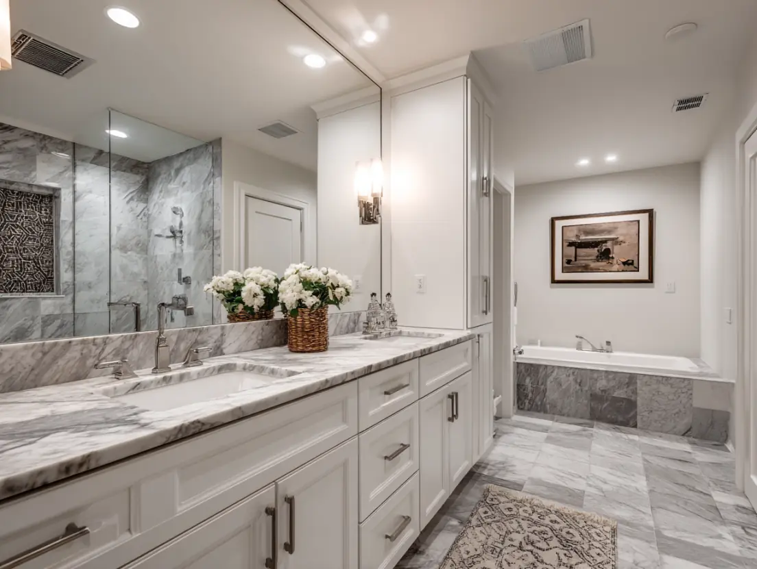 Double Vanity Installation