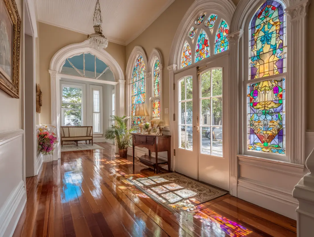 Historic home restoration project in Austin heritage district preserving architectural character while modernizing systems