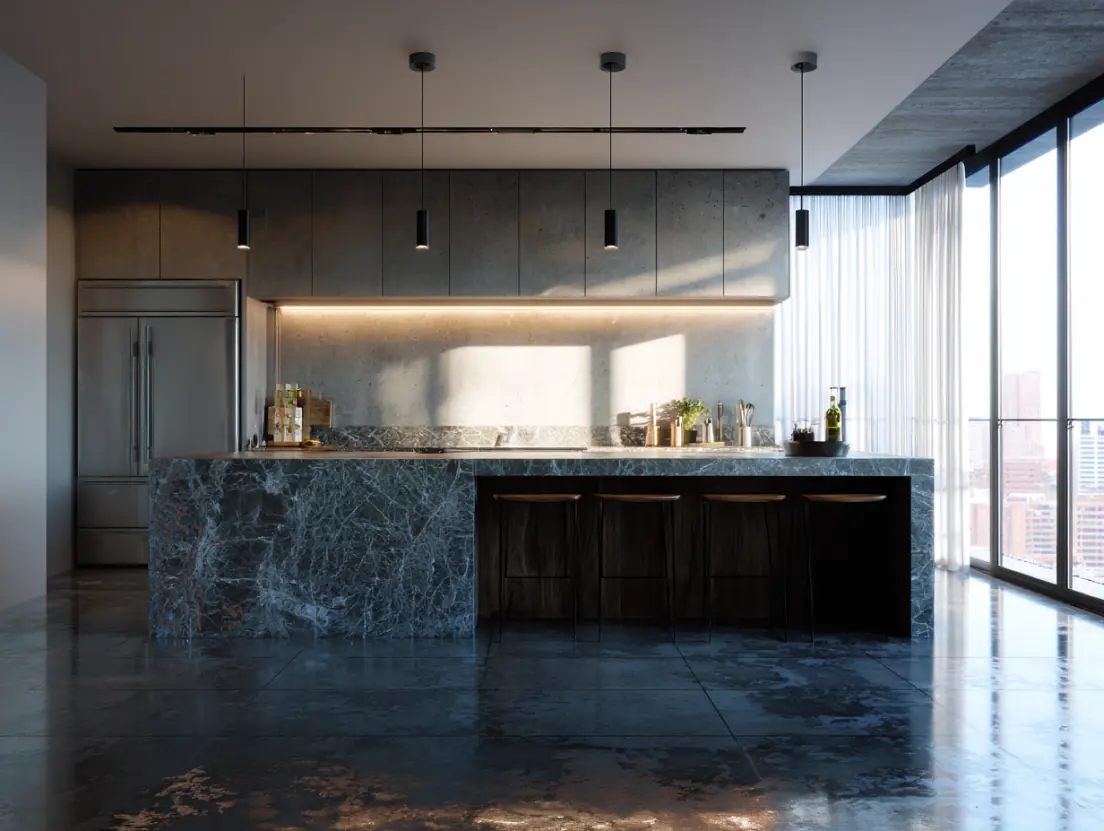 Custom kitchen island remodeling project in Cedar Park TX by Austin home improvement contractors